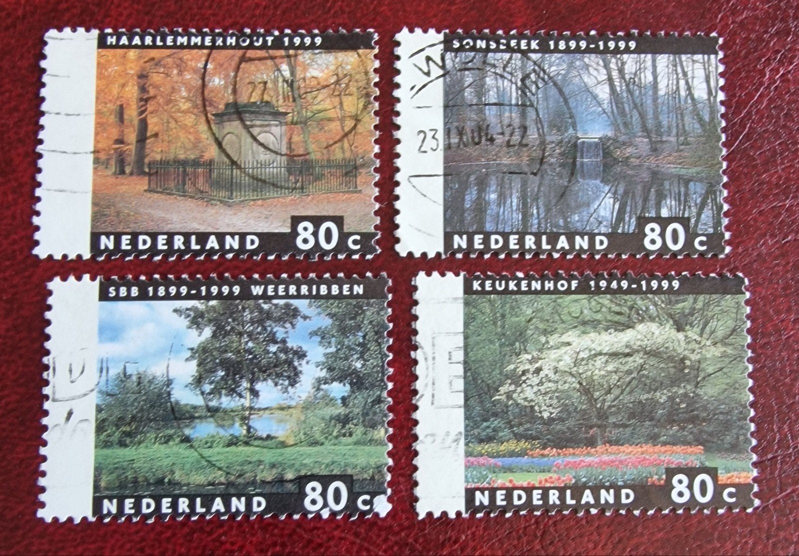 kv1173 Nederlandse Postzegels 1999 - Parken en Tuinen (4 stu, Ophalen of Verzenden, Na 1940, Gestempeld