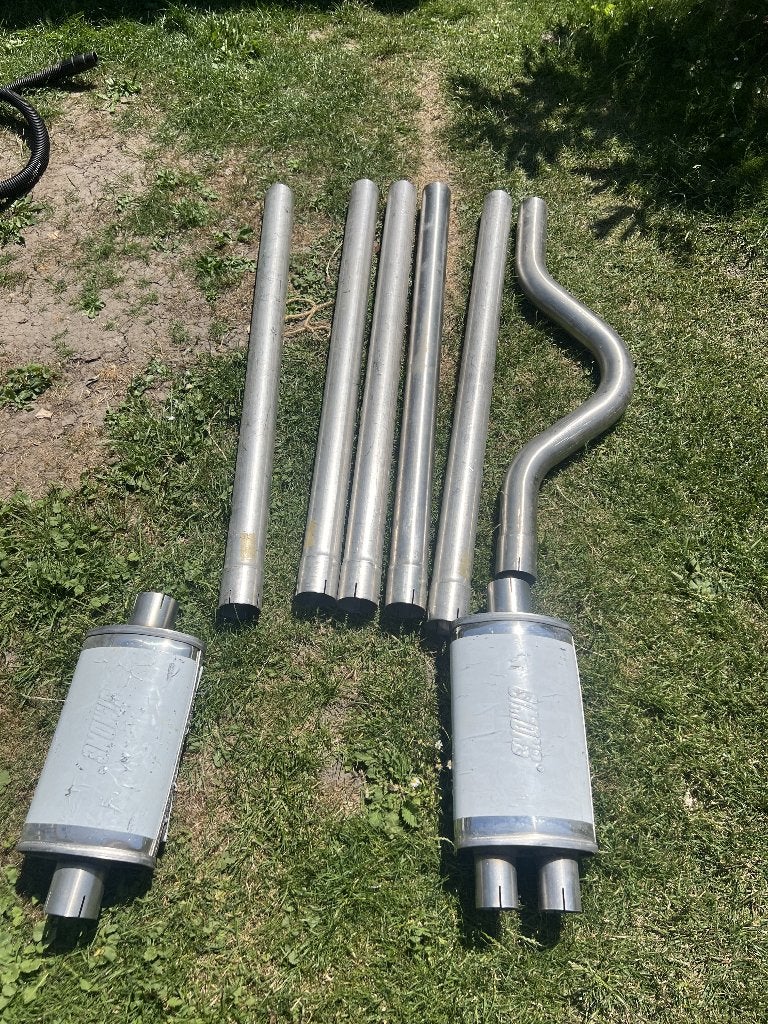 rvs uitlaat 63.5 mm, Auto-onderdelen, Uitlaatsystemen, Ophalen of Verzenden, Nieuw