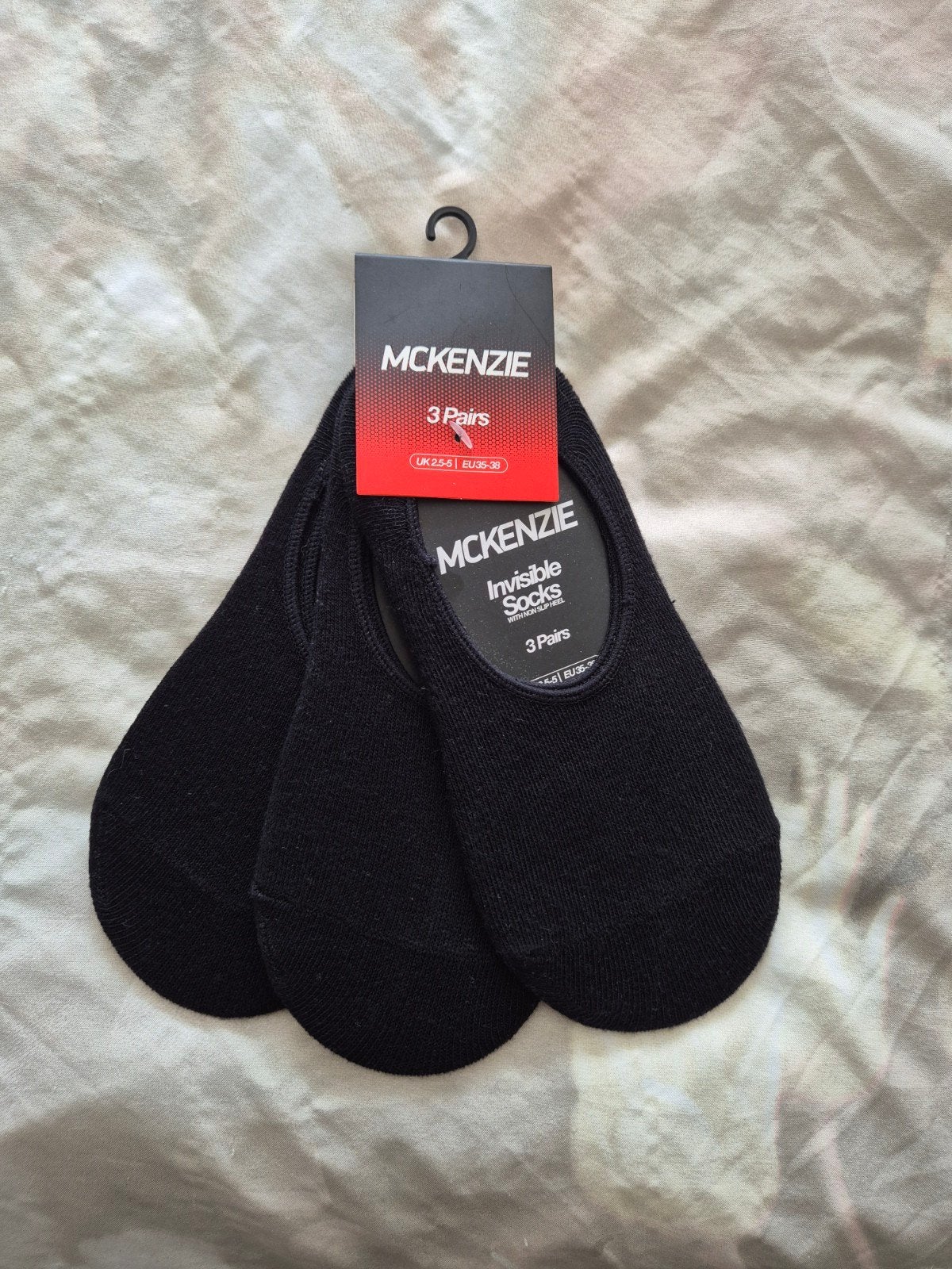 McKenzie Invisible Sokken - 3 paar - Maat 35-38, Zwart, Maat 35 t/m 38, Nieuw, Ophalen of Verzenden