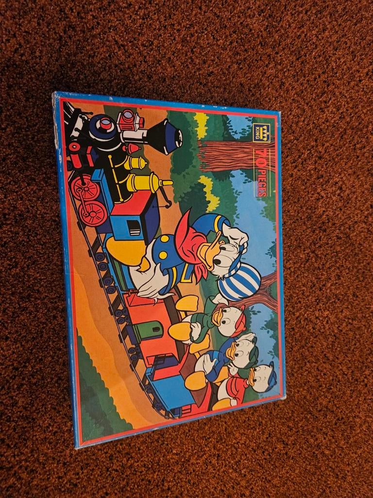 Vintage Donald Duck Legpuzzel - 70 stukjes, Ophalen of Verzenden, Minder dan 500 stukjes, Gebruikt, Legpuzzel
