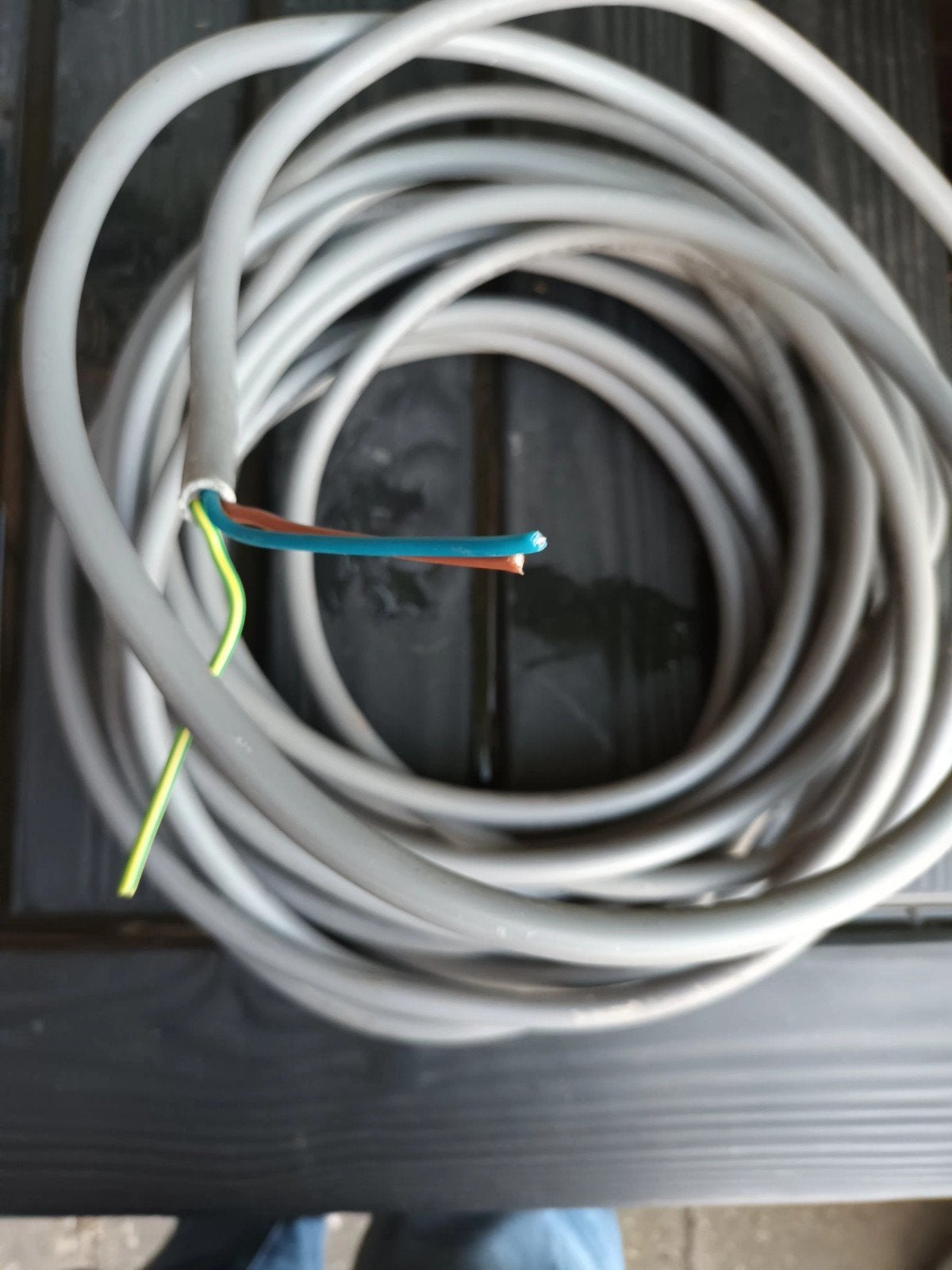 Eldra 3x2,5 mm2 ymvk-mb elektrakabel installatiekabel 12 m, Ophalen of Verzenden, Zo goed als nieuw, Kabel of Snoer