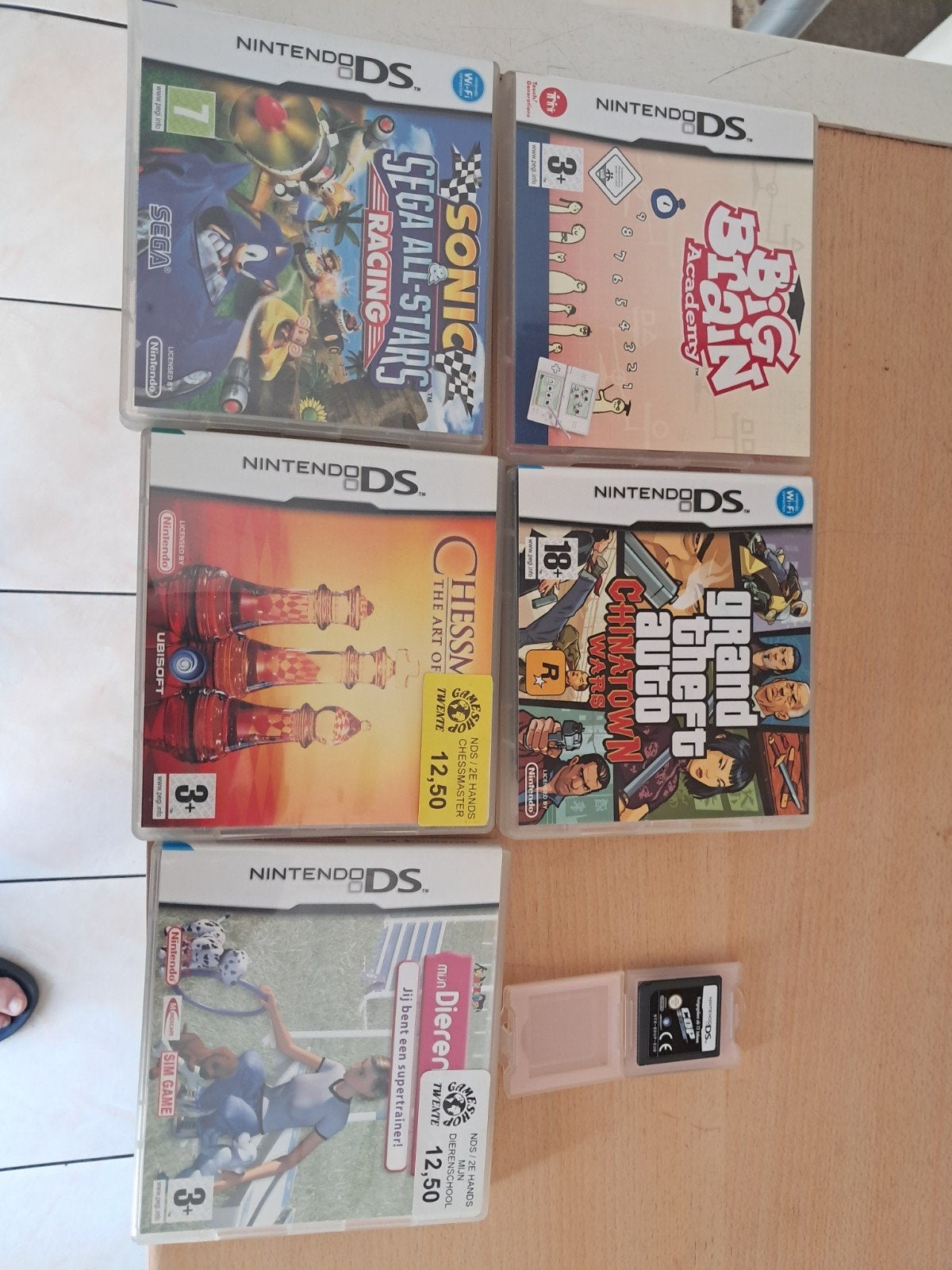 6 Nintendo spelletjes, Ophalen, Puzzel en Educatief, 1 speler, Zo goed als nieuw