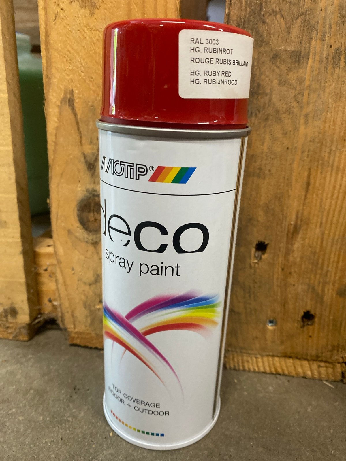 Motip Deco Spray Paint RAL 3003 Robijnrood - Nieuw, Onbekend, Nieuw, Ophalen of Verzenden, Onbekend