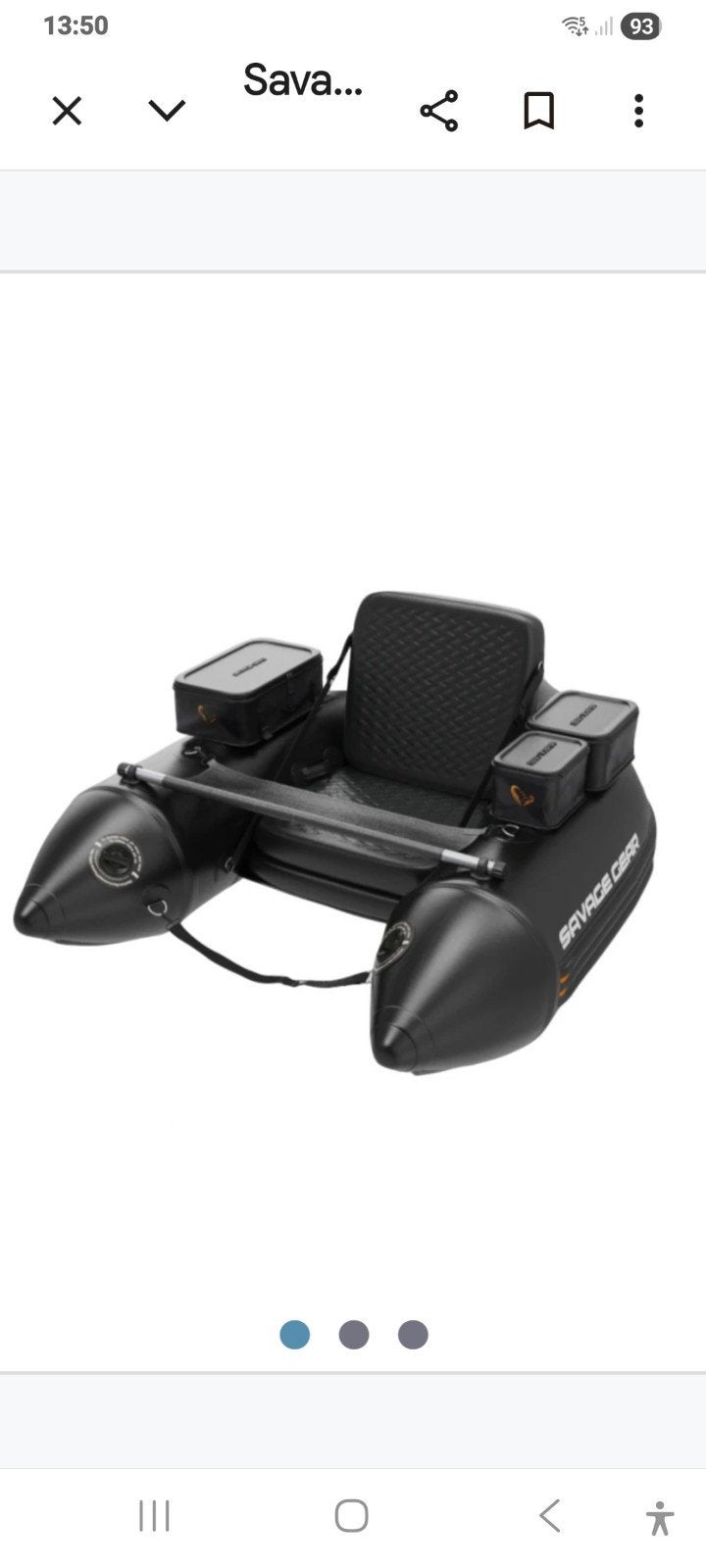 Savage gear belly boat, Ophalen