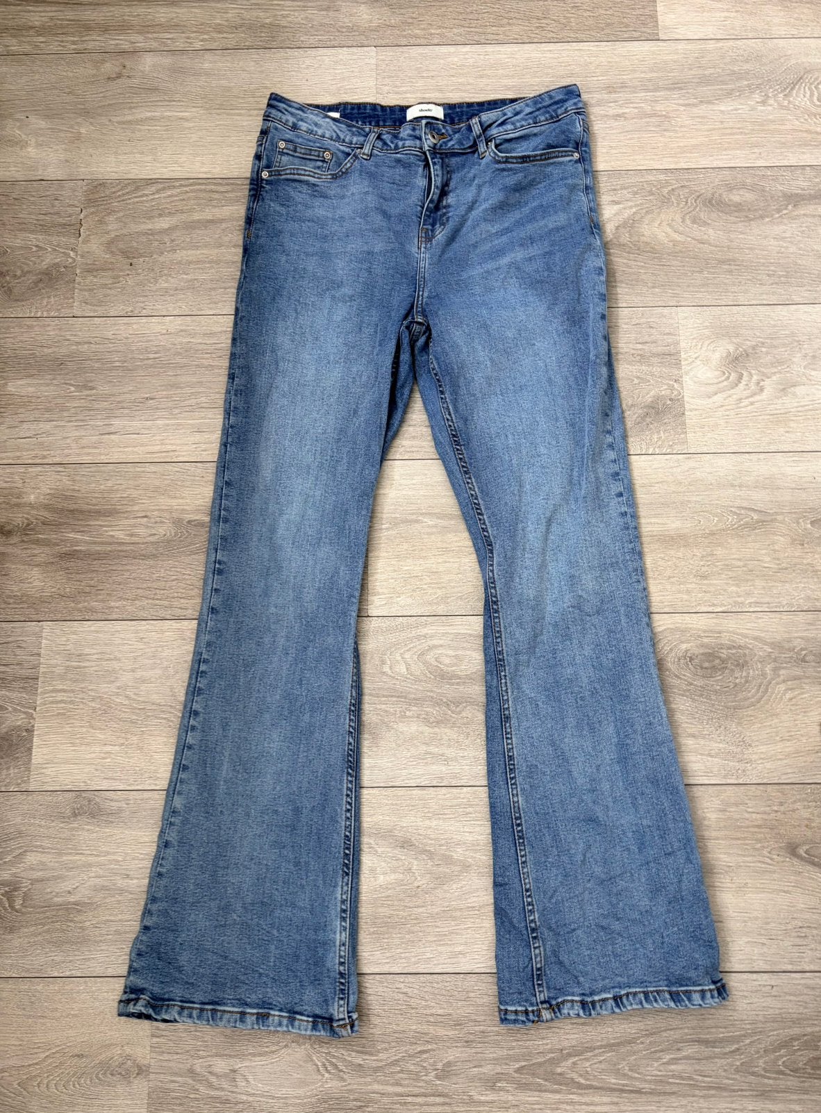 Shoeby high waist flare jeans maat 32, Ophalen of Verzenden, Zo goed als nieuw, Blauw, W30 - W32 (confectie 38/40)