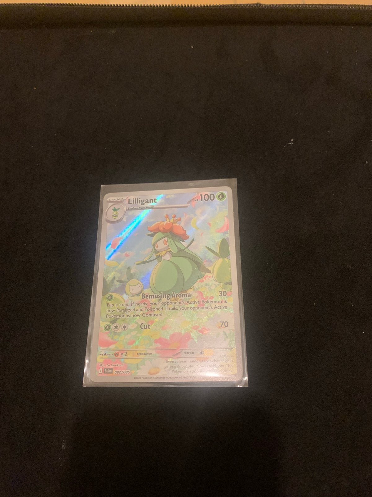 Lilligant Pokémon kaart 092/086 Full Art Foil, Ophalen, Zo goed als nieuw, Losse kaart, Foil