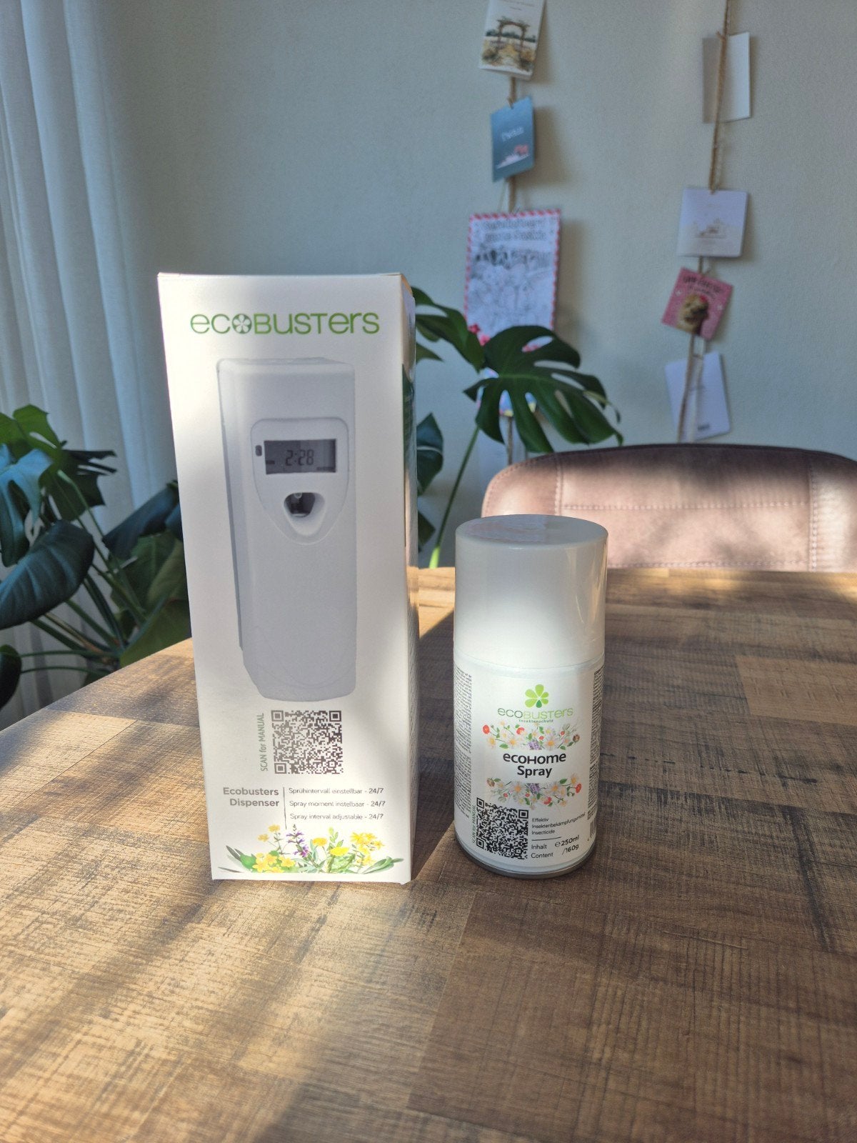 Ecobusters Dispenser met Ecohome Spray - Nieuw, Nieuw, Kunststof, Ophalen of Verzenden, Modern