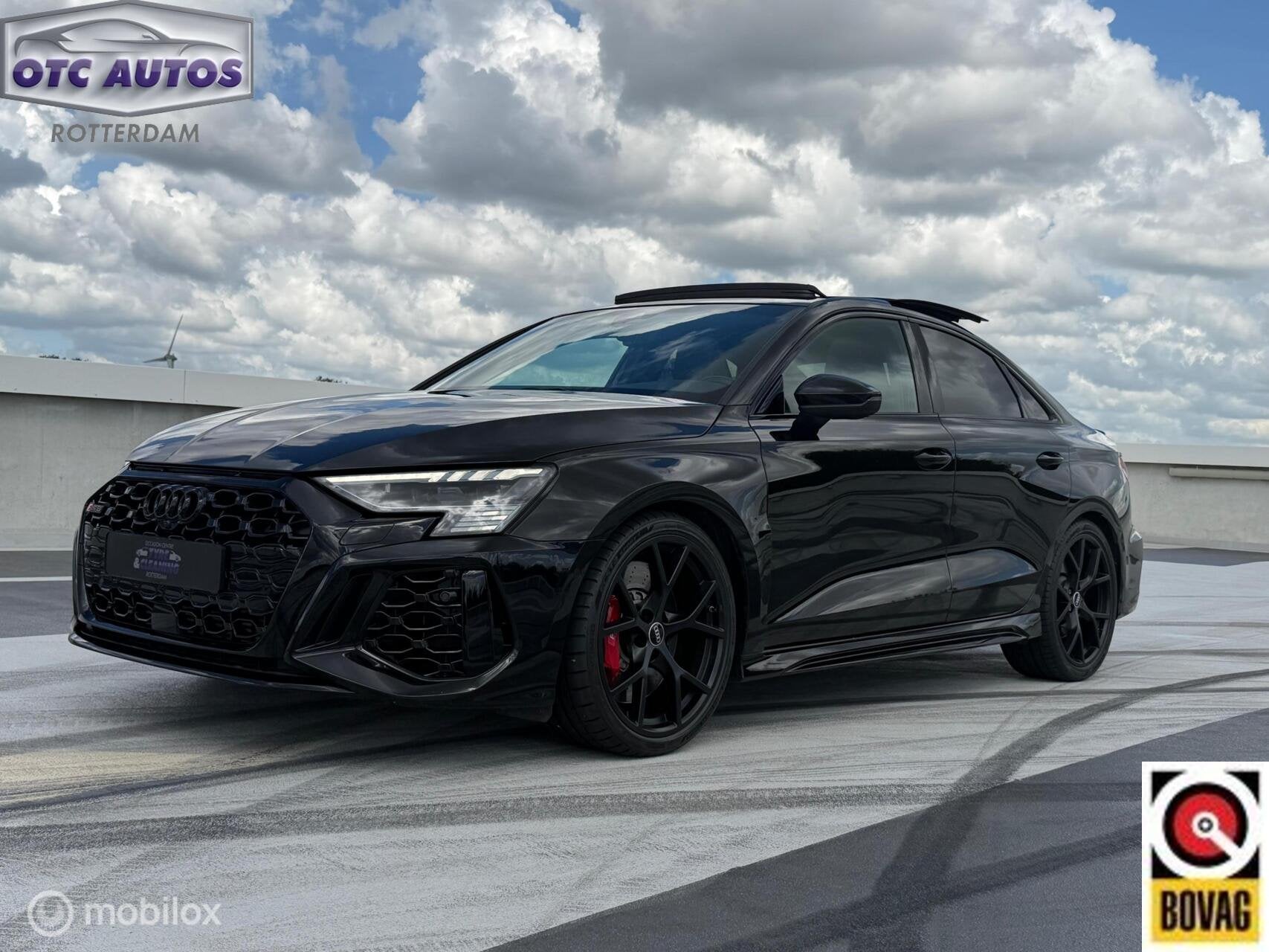 Audi RS 3 2.5 TFSI RS 3 quattro full options Pan. schuifdak, Auto's, Automaat, 12 maanden, Gebruikt, Zwart