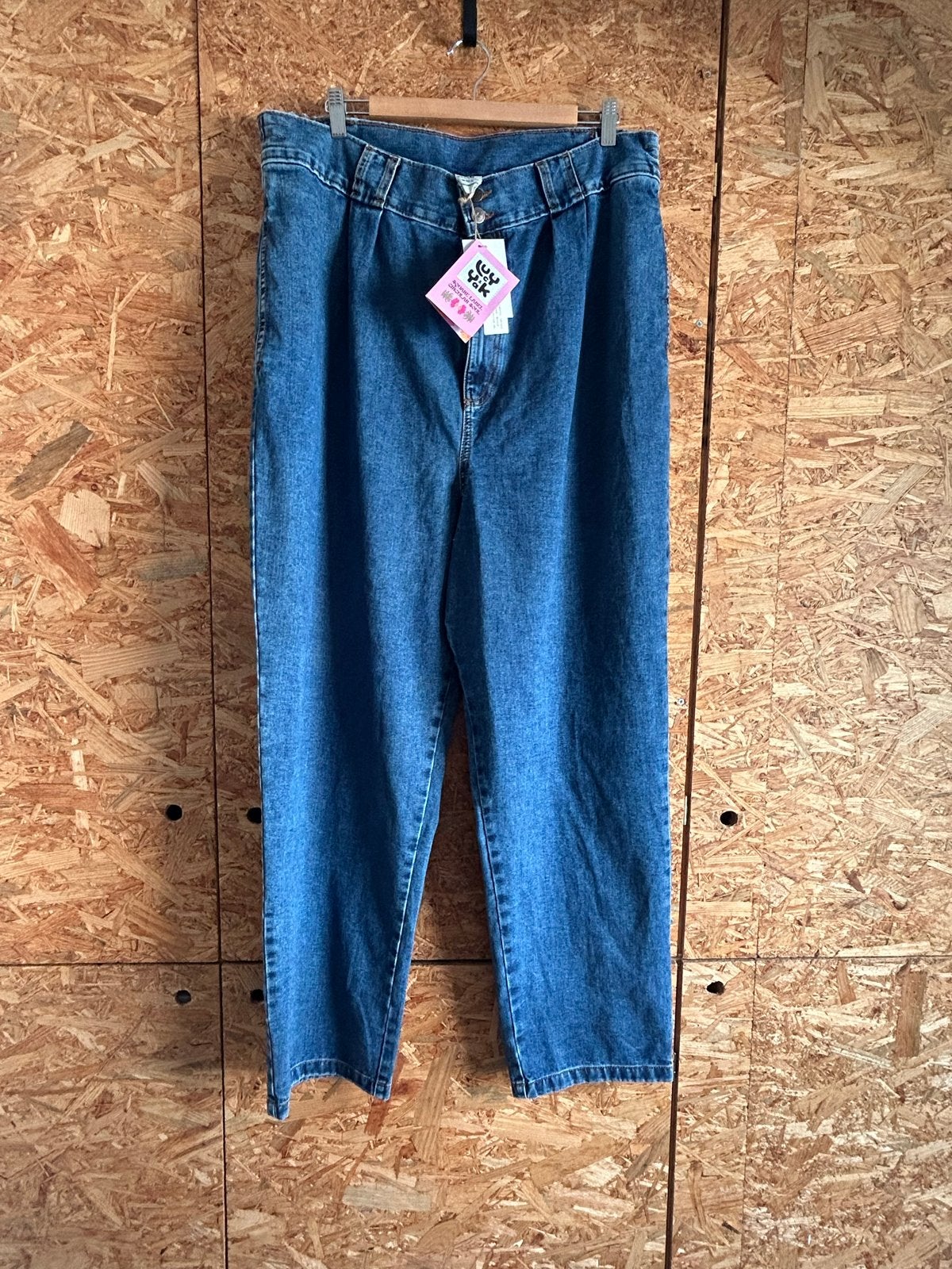 Lucy & Yak Addison jeans maat 40 (valt groot), Blauw, Maat 42/44 (L), Nieuw, Ophalen of Verzenden