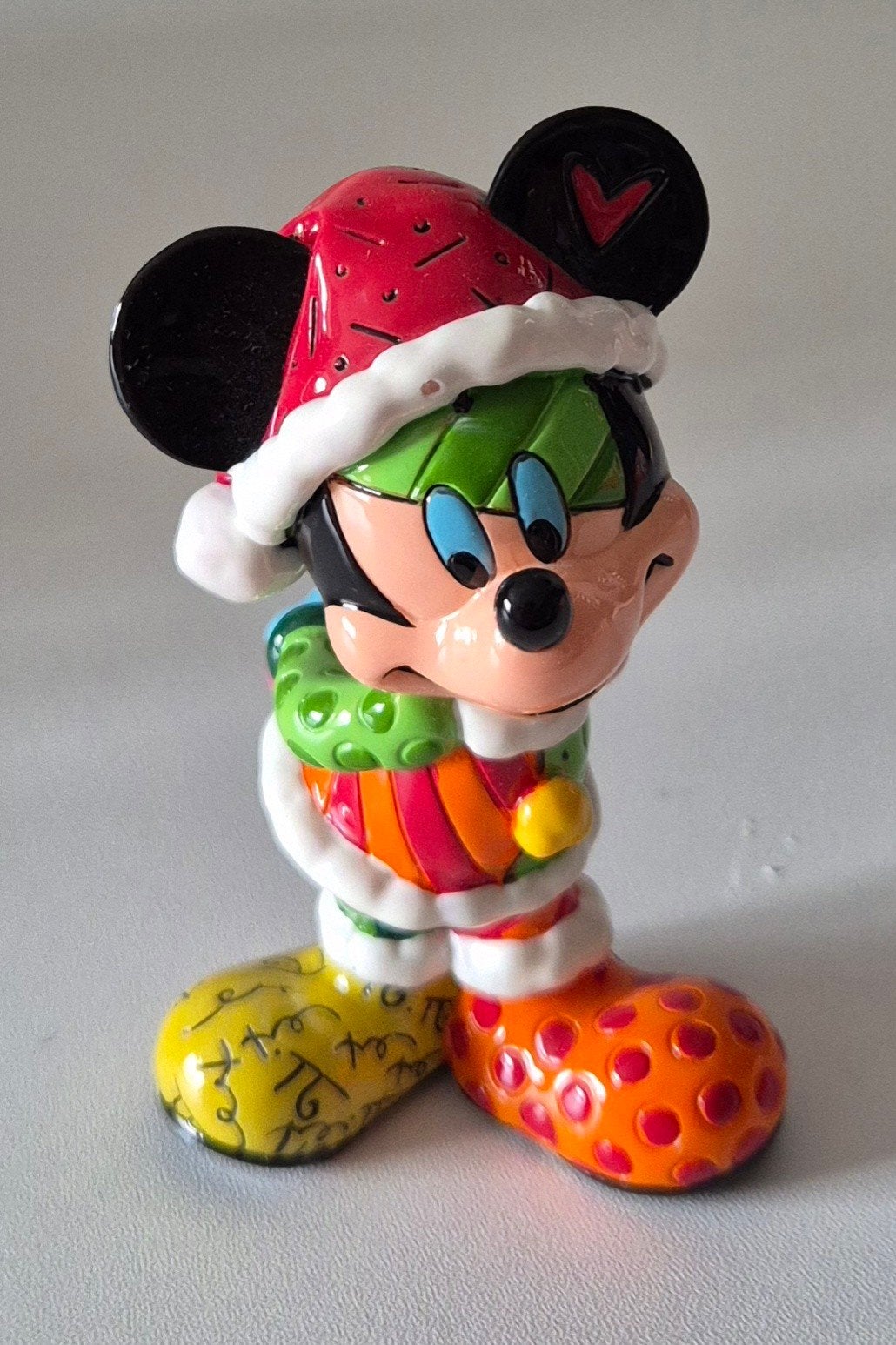 Britto Mickey Kerst, Ophalen of Verzenden, Mickey Mouse, Zo goed als nieuw, Beeldje of Figuurtje