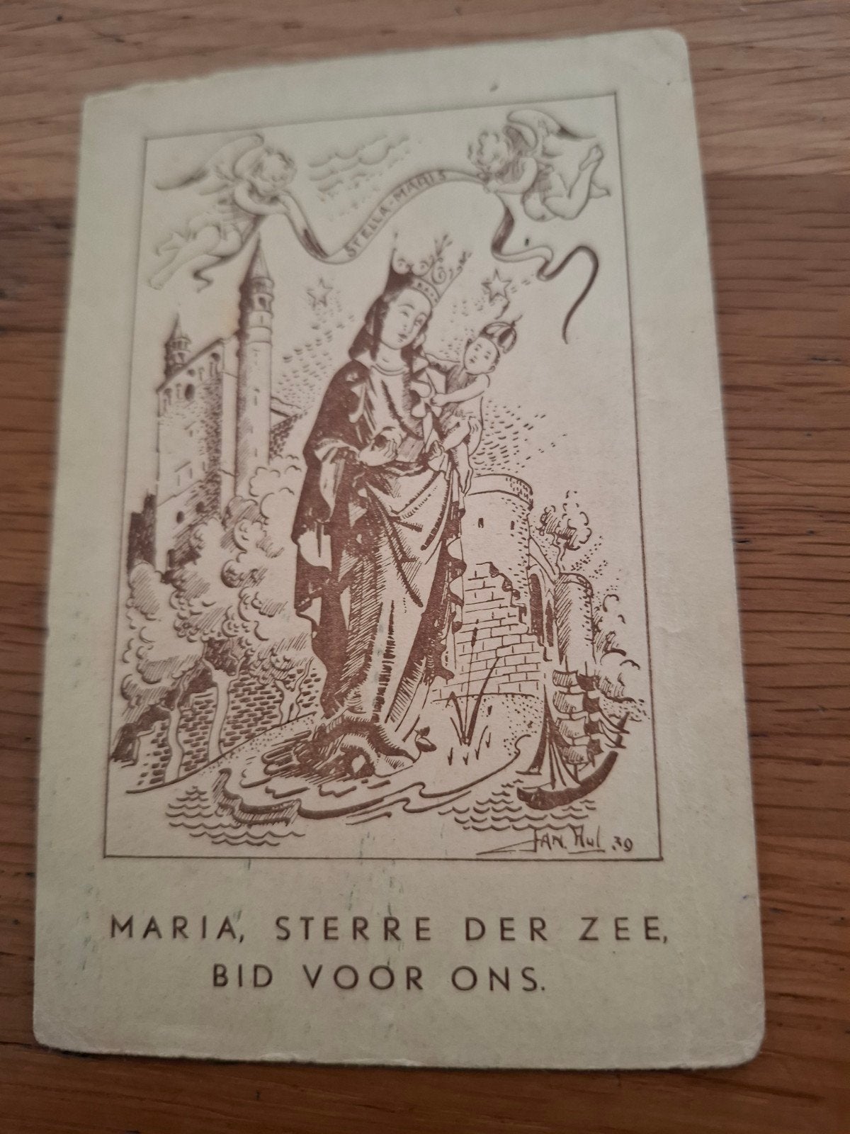 Bidprentje Maria Sterre der Zee - Vormingsweek 1939, Antiek en Kunst, Ophalen of Verzenden