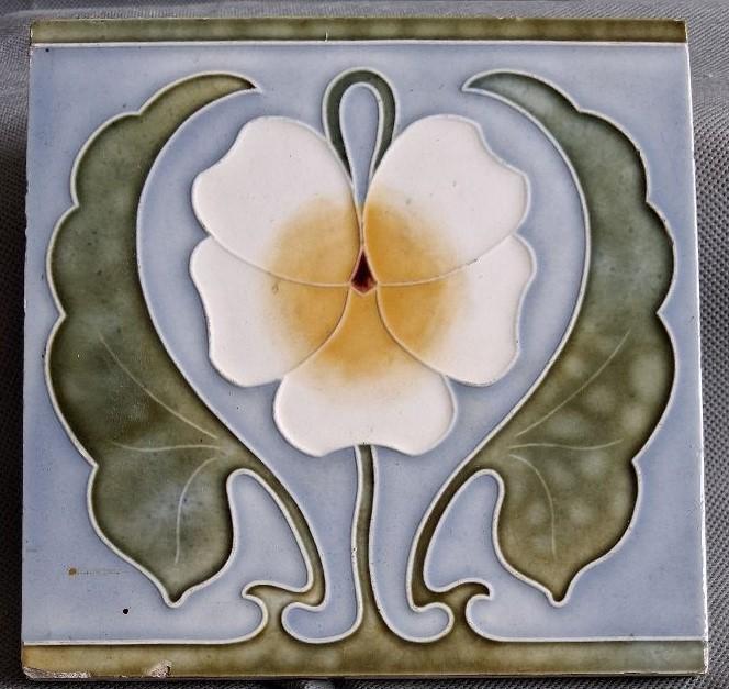 Art nouveau tegel, Ophalen of Verzenden