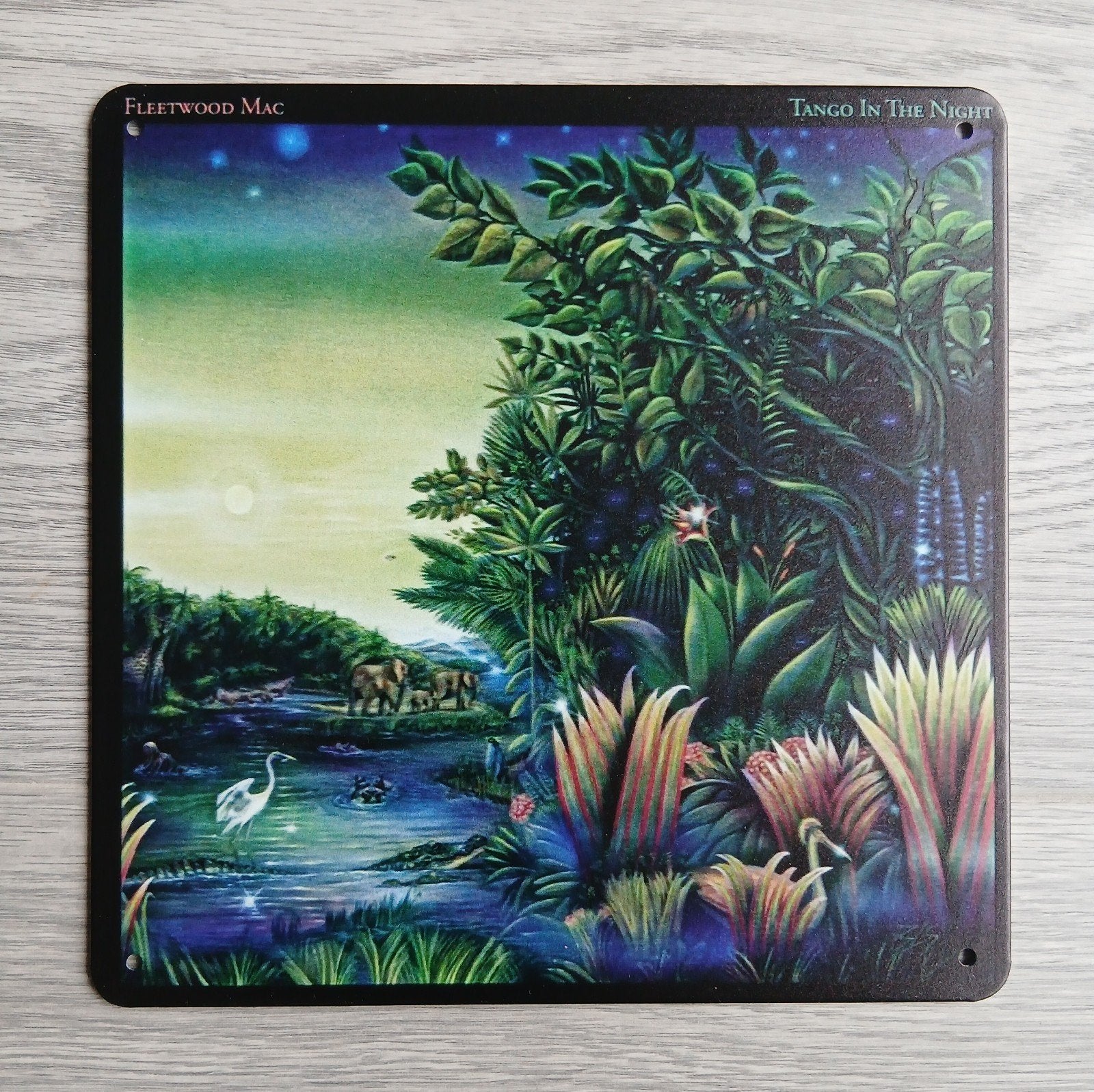 Fleetwood Mac Tango In The Night 20x20 cm Reclamebord, Ophalen of Verzenden, Nieuw, Poster, Artwork of Schilderij