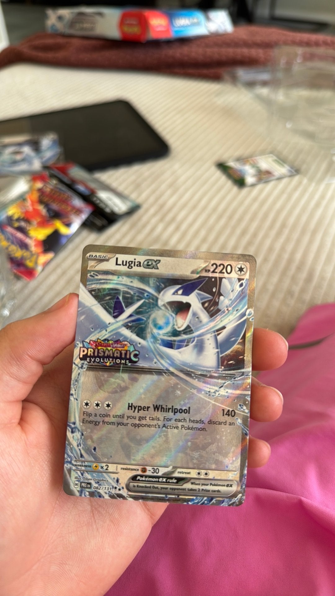 Lugia ex, Ophalen, Zo goed als nieuw