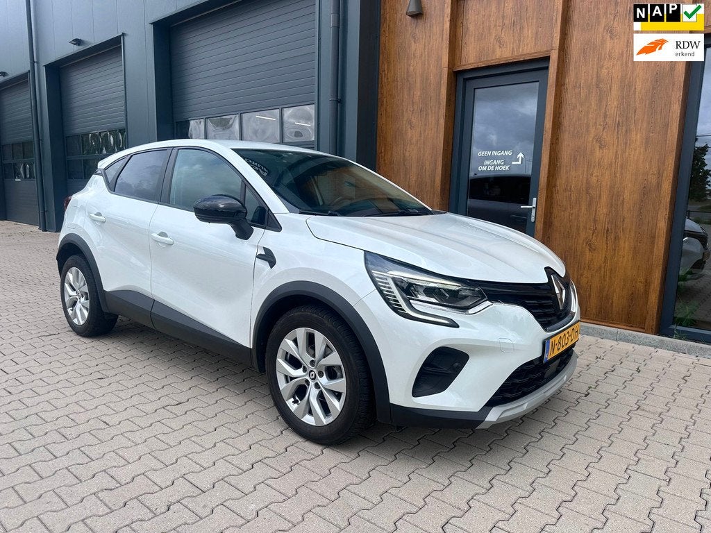 Renault Captur 1.0 TCe 90 Business Zen l camera l keyless, Auto's, Renault, Voorwielaandrijving, Stof, Gebruikt, Wit