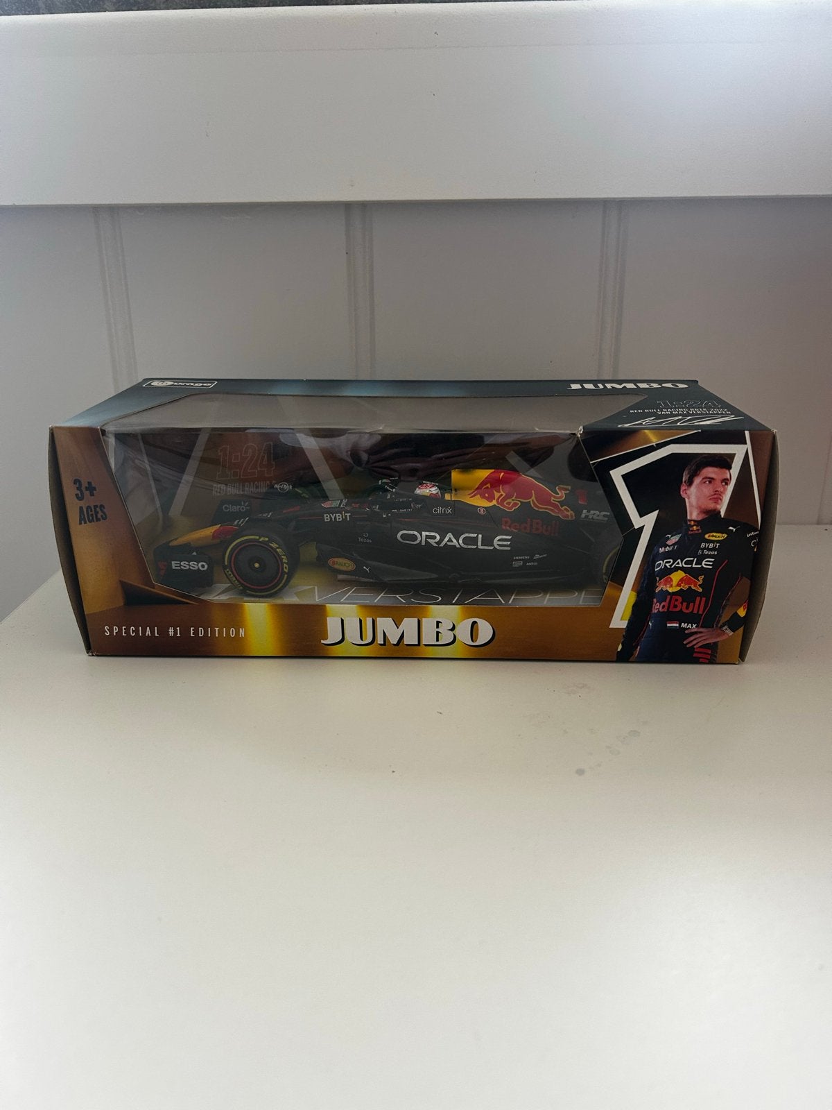 Burago Jumbo Max Verstappen RB18-2022 1:24 Special Edition, Ophalen of Verzenden, Nieuw, Auto, Overige merken