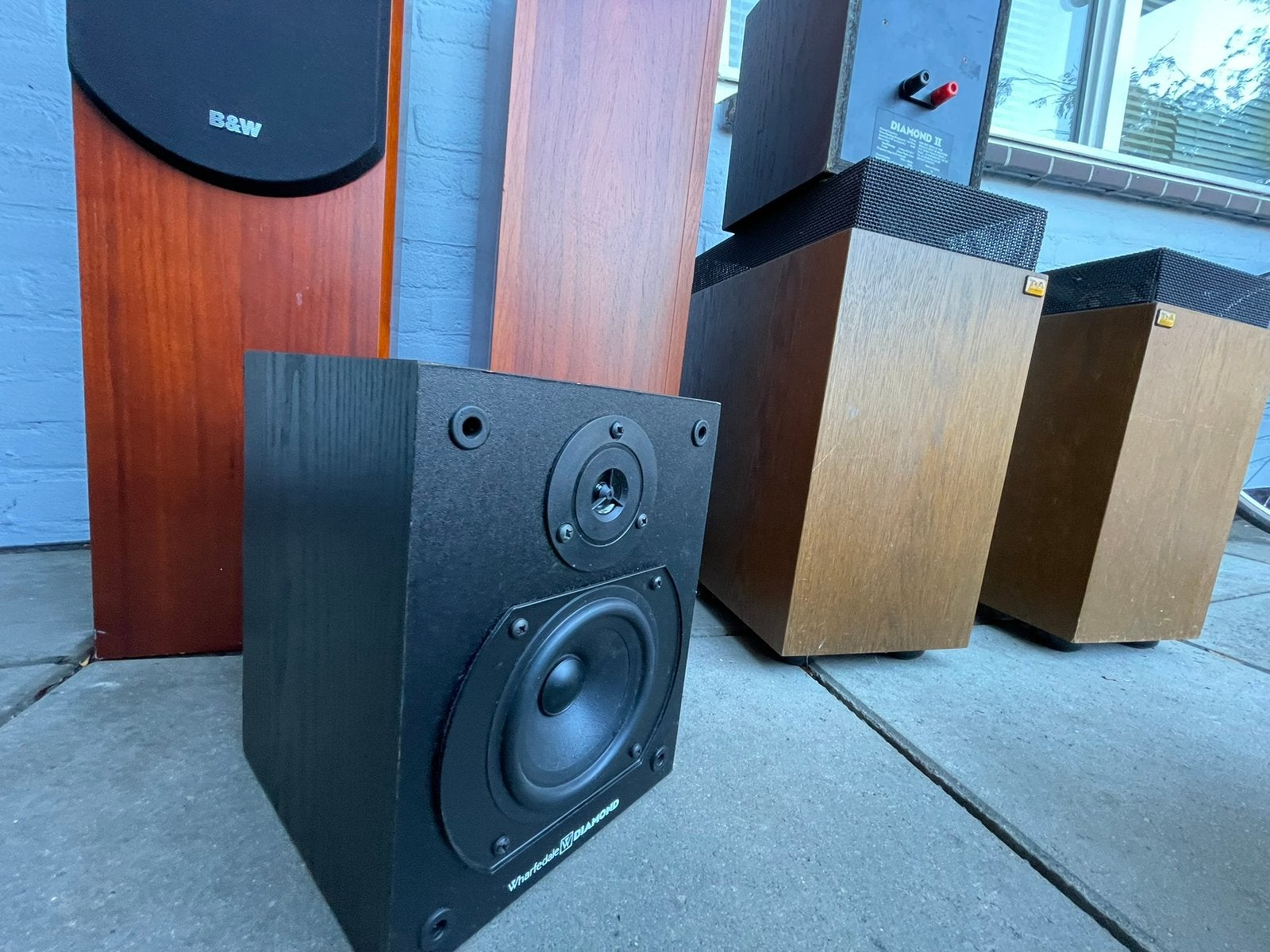 T+A Delta 50B , B&W P4 , Wharfdale Diamond II, Vloerstaande luidspreker, Gebruikt, 60 tot 120 watt, Ophalen