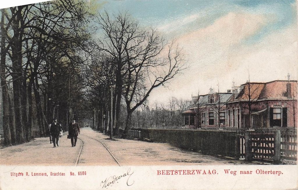 703-044-015 Beetsterzwaag weg naar Olterterp, Verzenden, Voor 1920, Friesland