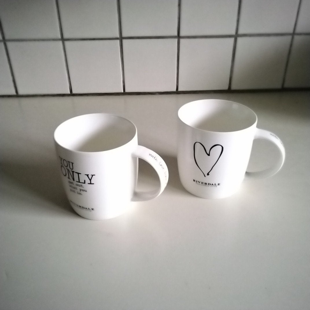 2 leuke Riverdale mokken, Huis en Inrichting, Ophalen of Verzenden, Zo goed als nieuw
