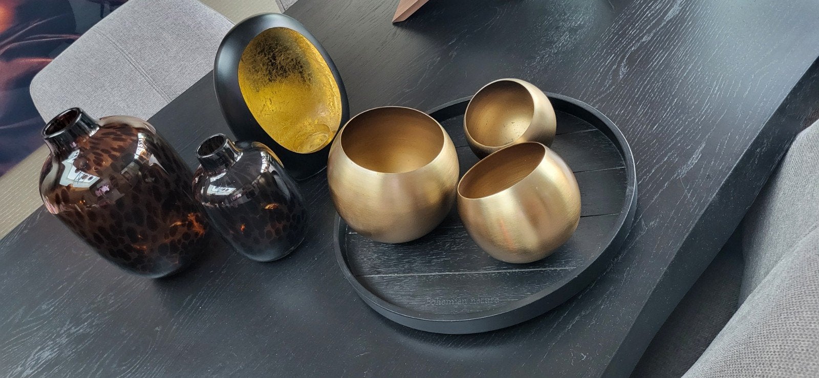 woonaccessoires hotel chique, Huis en Inrichting, Ophalen, Goud, Windlicht