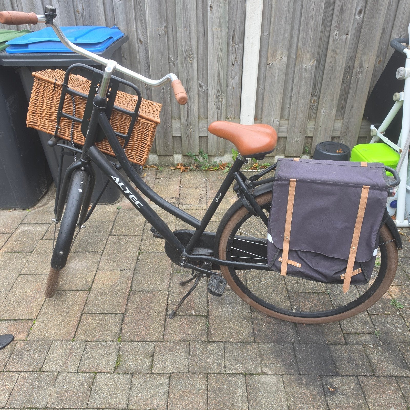 Altec fiets met mand en fietstassen, Velgrem, Ophalen, Overige merken, 53 tot 56 cm