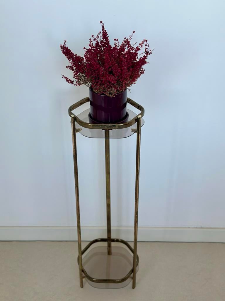Plantenrek messing/goud, Huis en Inrichting, Woonaccessoires | Overige, Gebruikt, Metaal, Goud, Ophalen of Verzenden