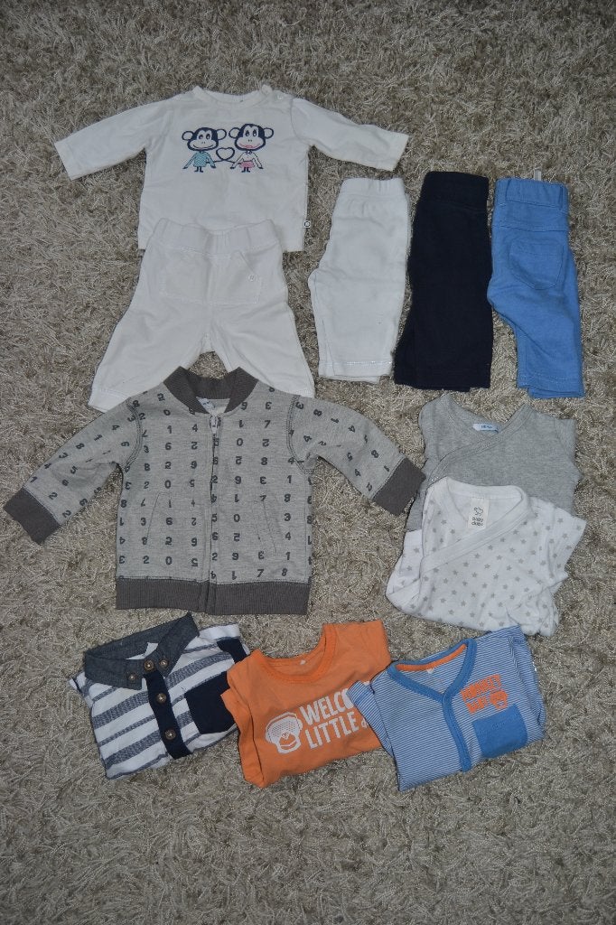 Babykleding kledingpakket 11st maat 56, Ophalen of Verzenden, Gebruikt, Jongetje