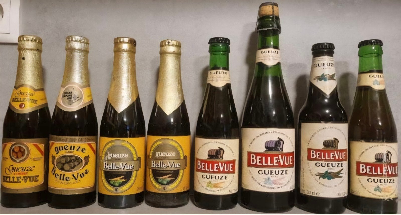 Belle-Vue Gueuze Lambic, Vandenstock <'87, '89, '91 tm '96, Ophalen of Verzenden, Zo goed als nieuw, Flesje(s), Overige merken