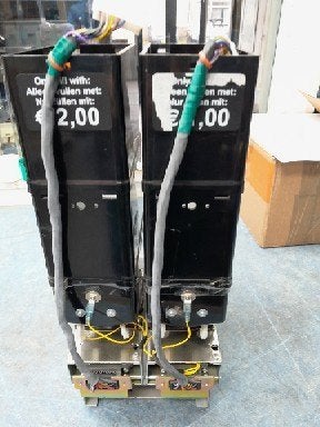 Cup hopper 1 en 2 euro 24v, Euro, Ophalen of Verzenden, Gebruikt