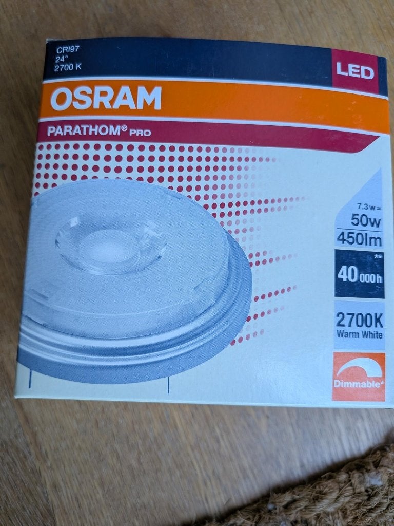 Osram Led Parathom@pro 450lm spots, 30 tot 60 watt, Led-lamp, Osram, Dimbaar