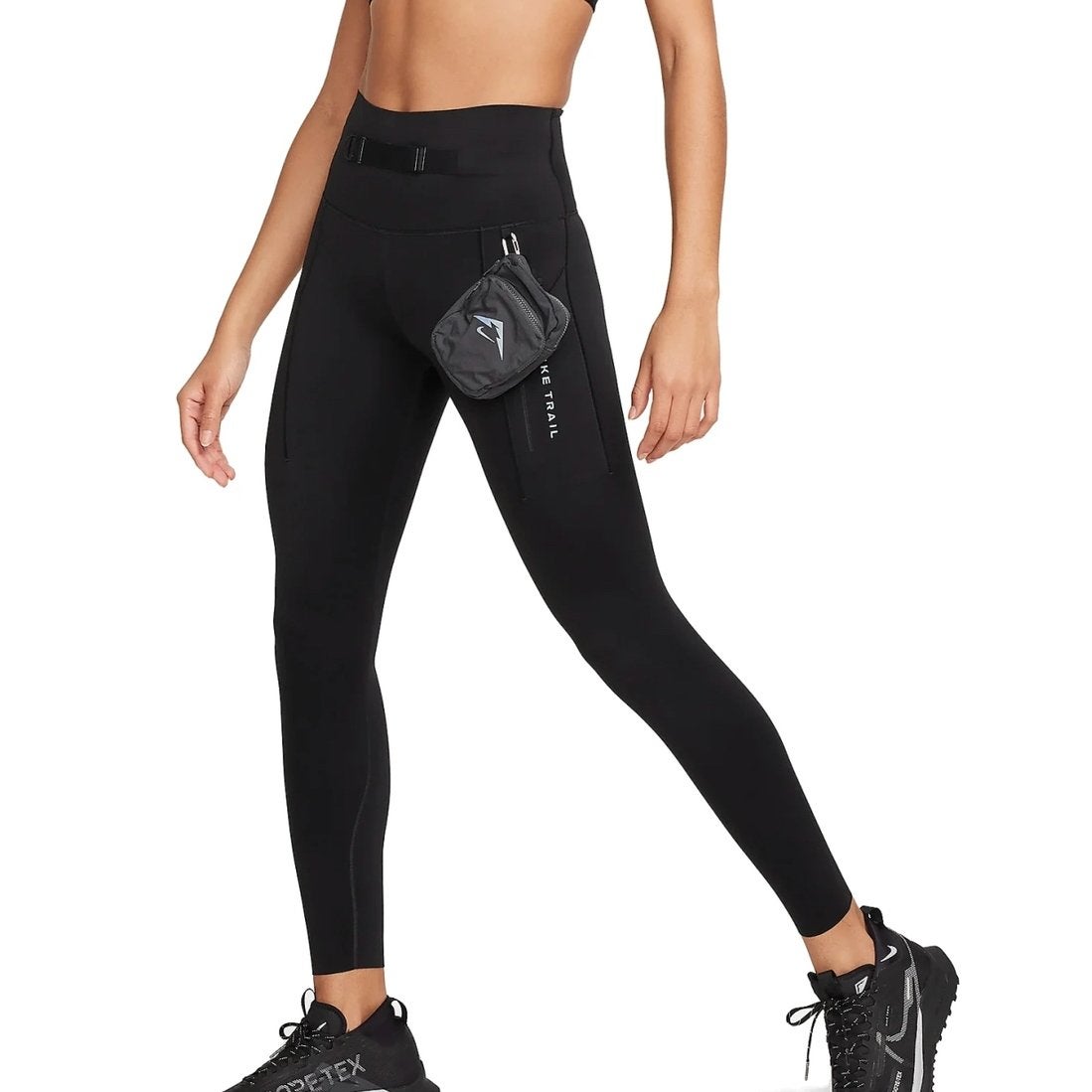 Nieuwe Nike Trail Go Firm-Support 7/8 Legging Dames, zwart/M, Legging, Zwart, Nieuw, Maat 40/42 (M)