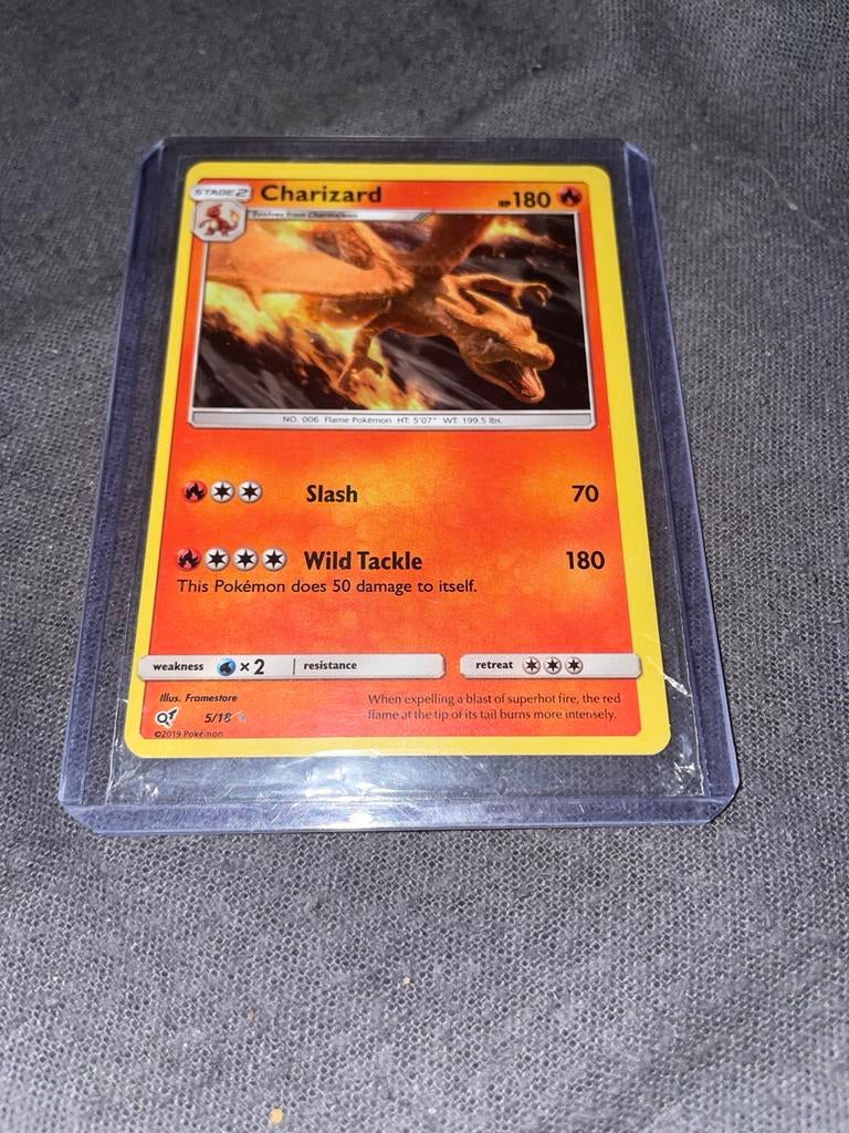 Pokémon Kaart Charizard 5/18 - Detective Pikachu, Ophalen of Verzenden, Zo goed als nieuw, Losse kaart