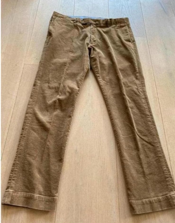 Polo ralph lauren 36/32 L nieuwstaat, Ophalen of Verzenden, Zo goed als nieuw, Maat 52/54 (L), Beige