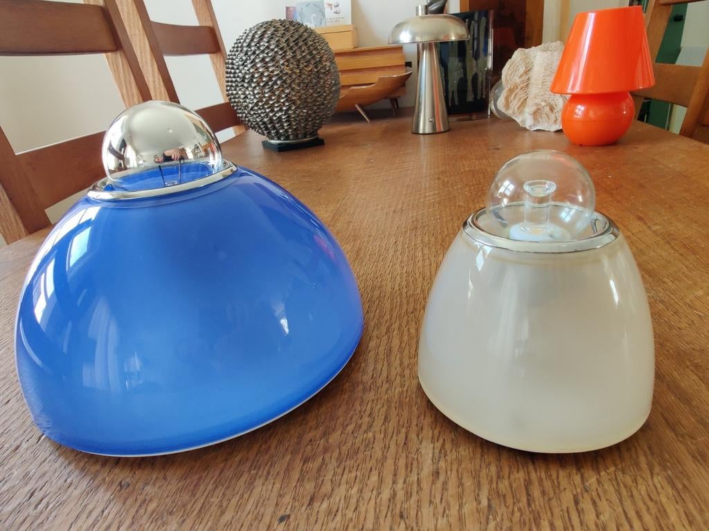 artemide Ernesto Gismondi Tilos en kalias wand/plafondlamp, Ophalen of Verzenden, Zo goed als nieuw, Glas, Artemide