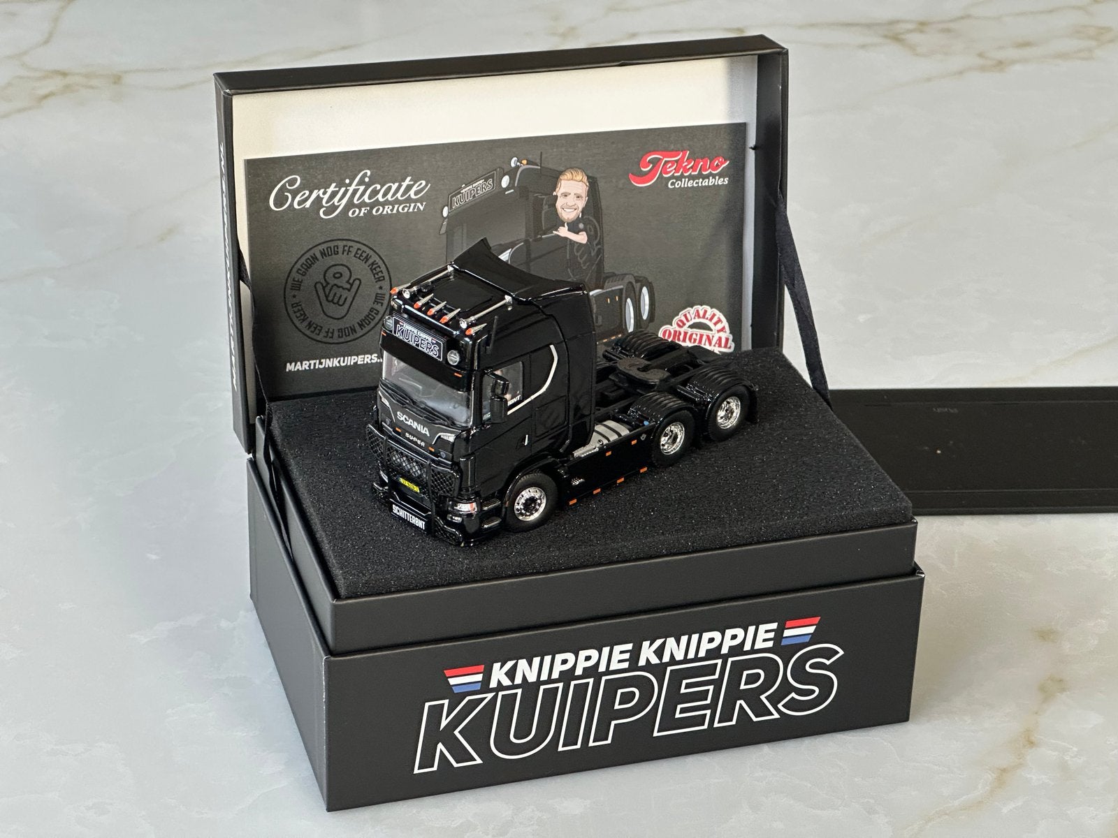 Tekno Martijn Kuipers Scania 660S V8 modeltruck, Overige merken, 1:32 tot 1:50, Nieuw, Ophalen of Verzenden
