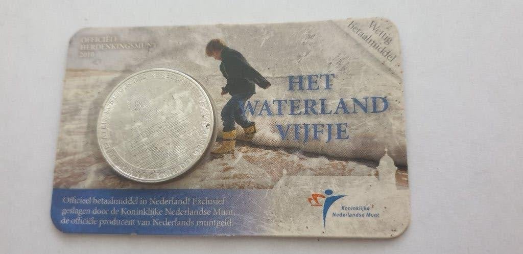 3225 nederland verzilverde het waterland vijfje, Postzegels en Munten, Munten | Nederland, Verzenden, Koningin Beatrix, Euro's