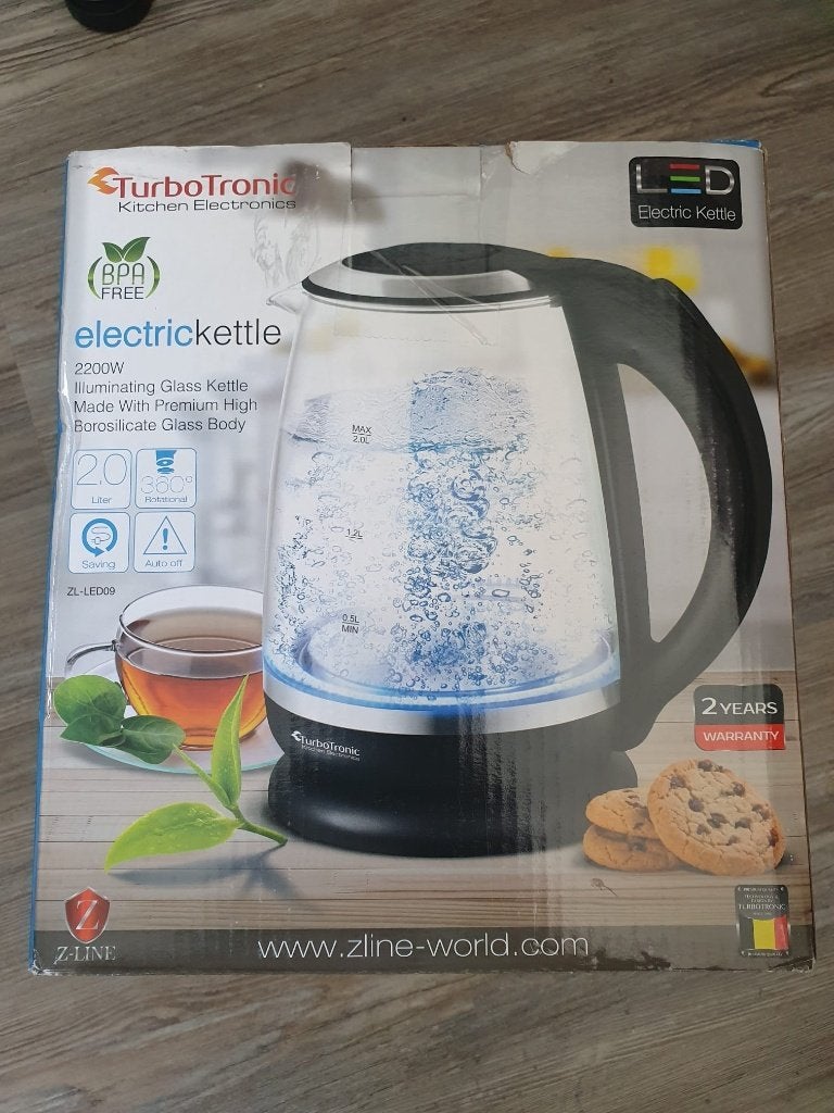 LED Electrische Waterkoker, 2 liter of meer, Ophalen of Verzenden, Nieuw