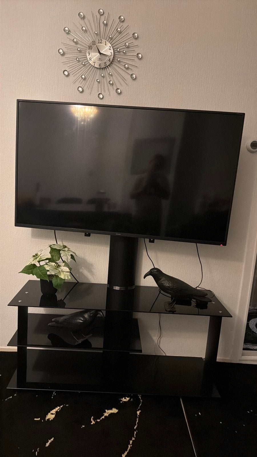 TV en tv-tafel, 50 Hz, Ophalen of Verzenden, Zo goed als nieuw, Samsung