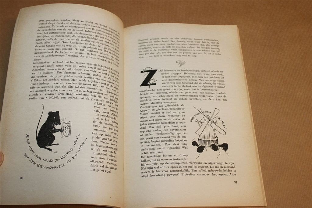Wij en de Ratten — Rattenbestrijding en Schade ca. 1938, Ophalen of Verzenden, Gelezen, Nederland