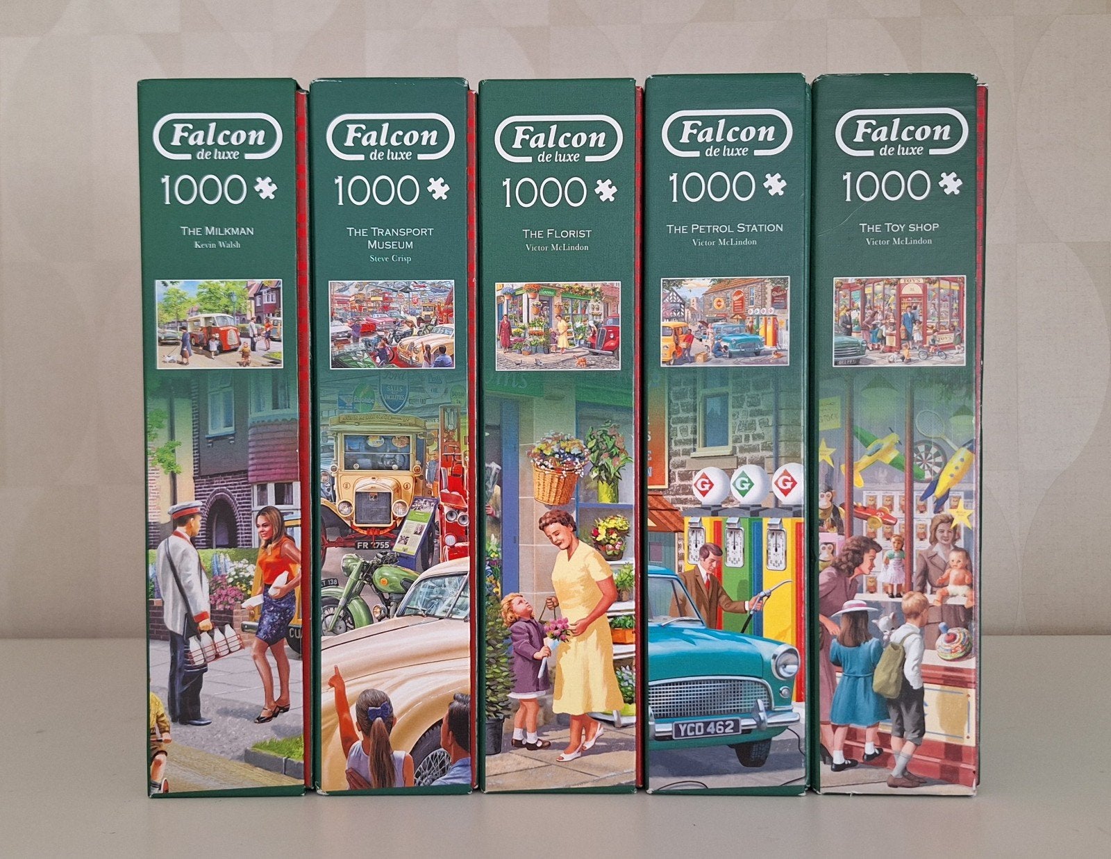 Falcon de Luxe Puzzels 1000 stukjes  5 stuks, Ophalen of Verzenden, Zo goed als nieuw