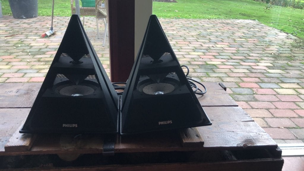 Unieke piramidevormige philips speakers type 22AV1993/01, Ophalen of Verzenden, Minder dan 60 watt, Philips
