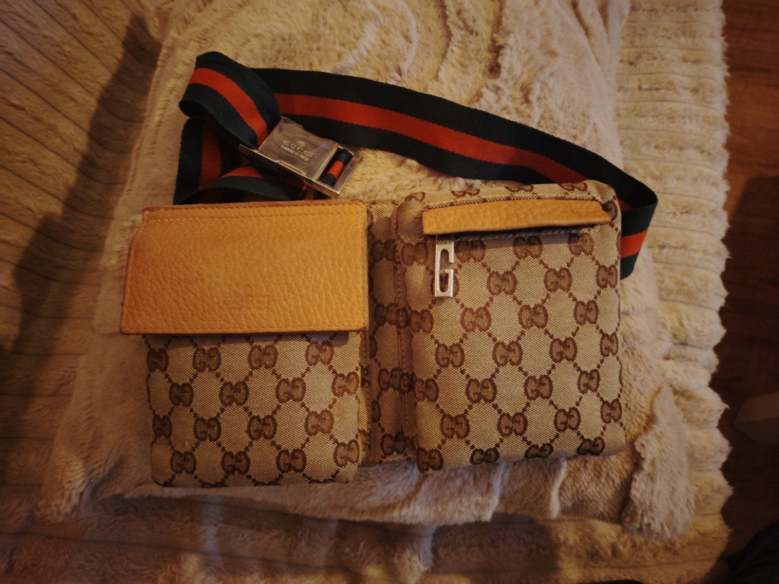 gucci beige riemtas, Kleding | Heren, Riemen en Ceinturen, Ophalen of Verzenden, Nieuw, Overige kleuren