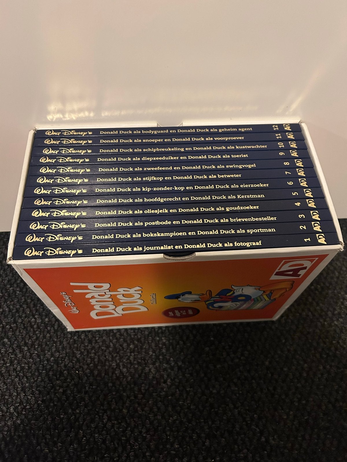 Donald Duck Luxe Stripboeken Collectie - 12 delen in doos, Boeken, Complete serie of reeks, Ophalen, Nieuw