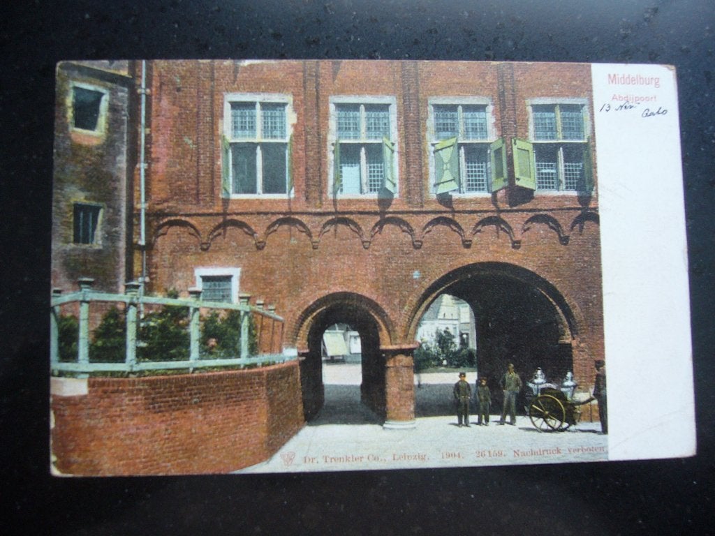 MIDDELBURG  =  ABDIJPOORT  BRIEFKAART  1904, Ophalen of Verzenden, Voor 1920, Gelopen, Zeeland