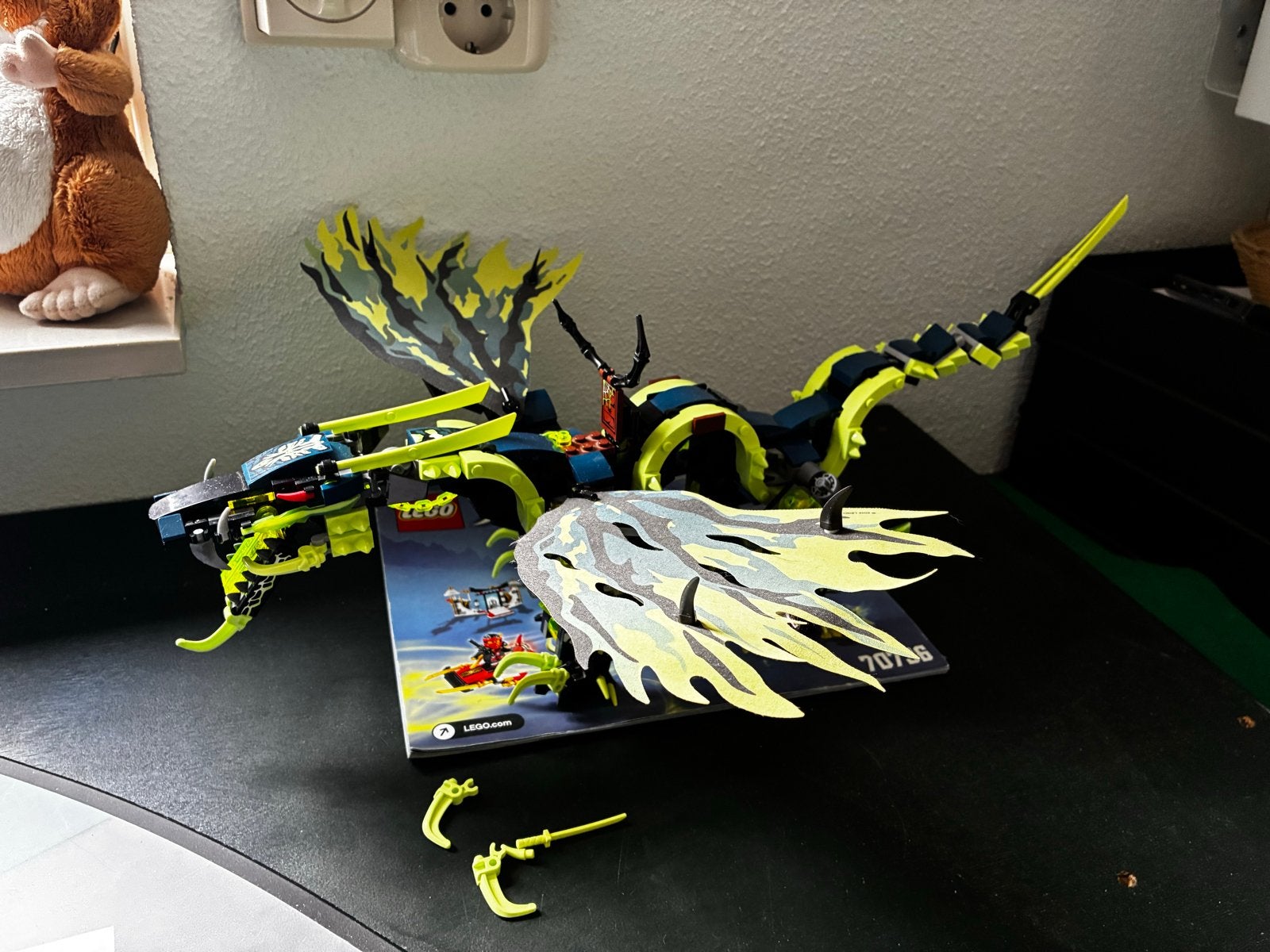 Lego Ninjago Draak (70736) , alleen de draak, Gebruikt, Lego, Ophalen of Verzenden, Ninjago