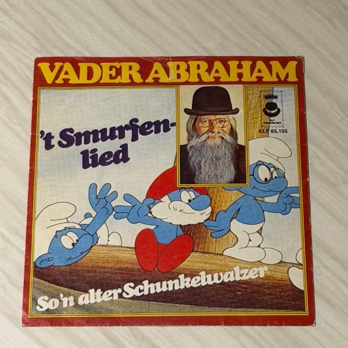 Vader Abraham - 't Smurfenlied vinyl single, Gebruikt, 7 inch, Ophalen of Verzenden, EP