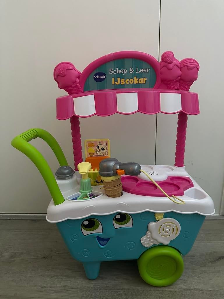 Vtech ijscokar, Kinderen en Baby's, Speelgoed | Speelkeukens, Ophalen of Verzenden, Zo goed als nieuw, Kunststof