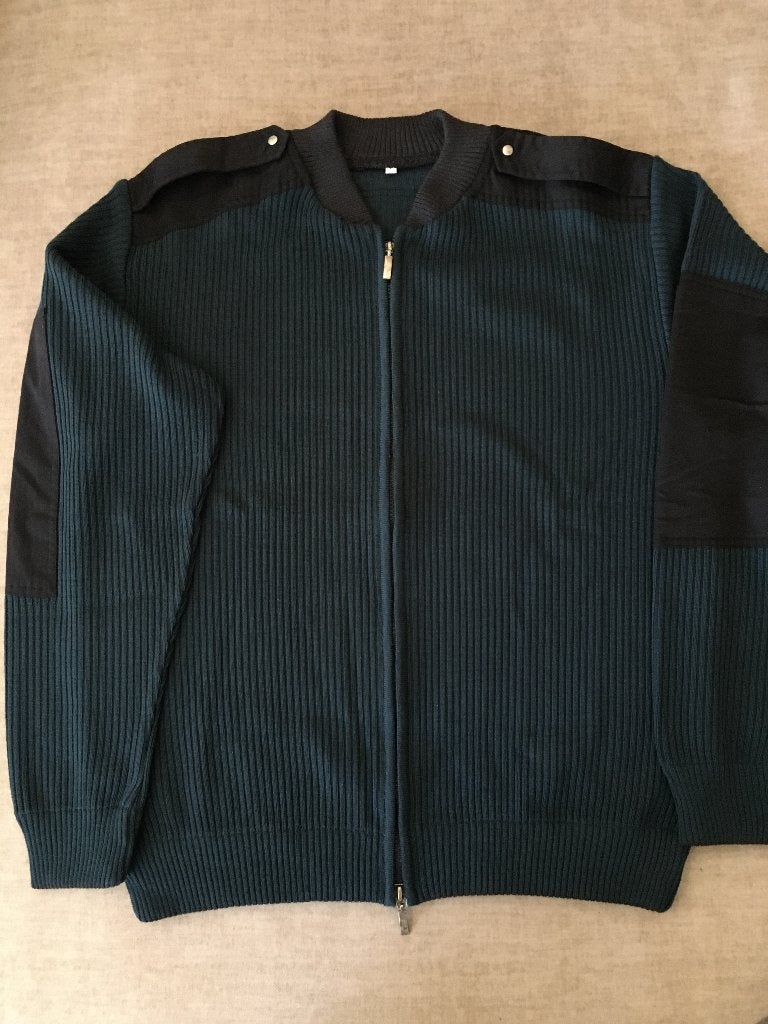 Heel mooie Parelmoer Groene Sweater/Trui Full-zip L/S mt.XL, Verzenden, Zo goed als nieuw, Maat 56/58 (XL), Groen