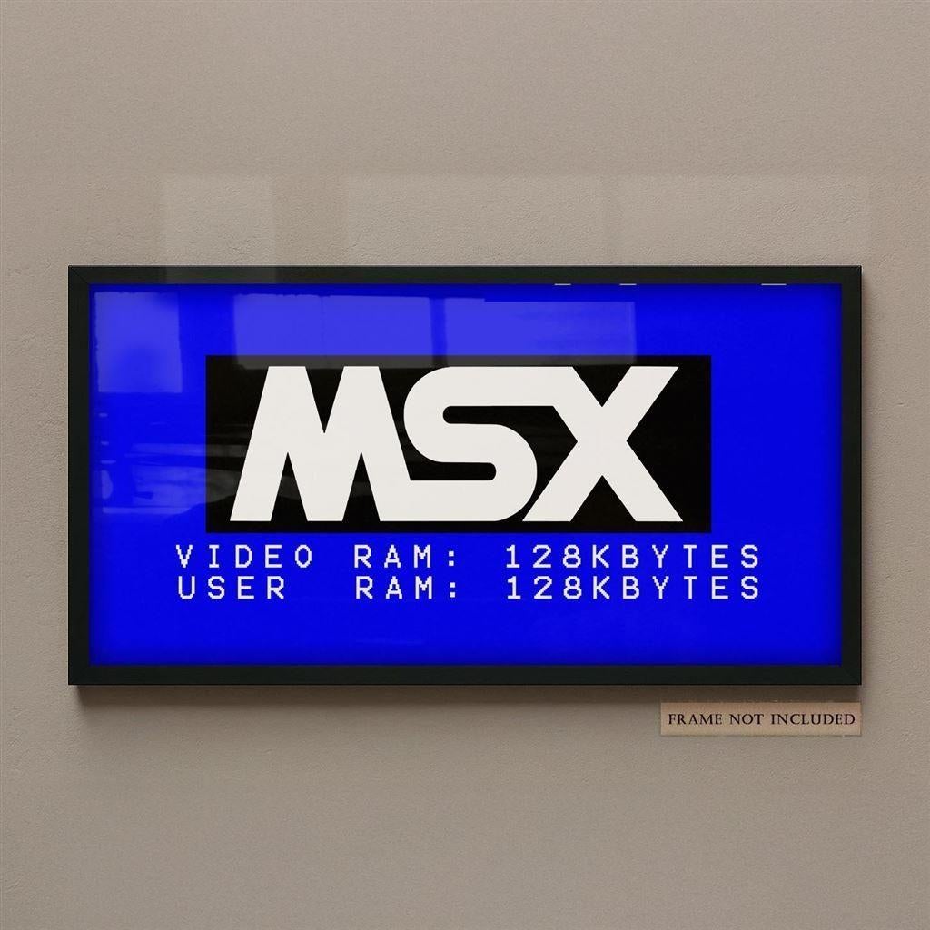 MSX Boot Up Logo Screen Poster, Computers en Software, Vintage Computers, Verzenden