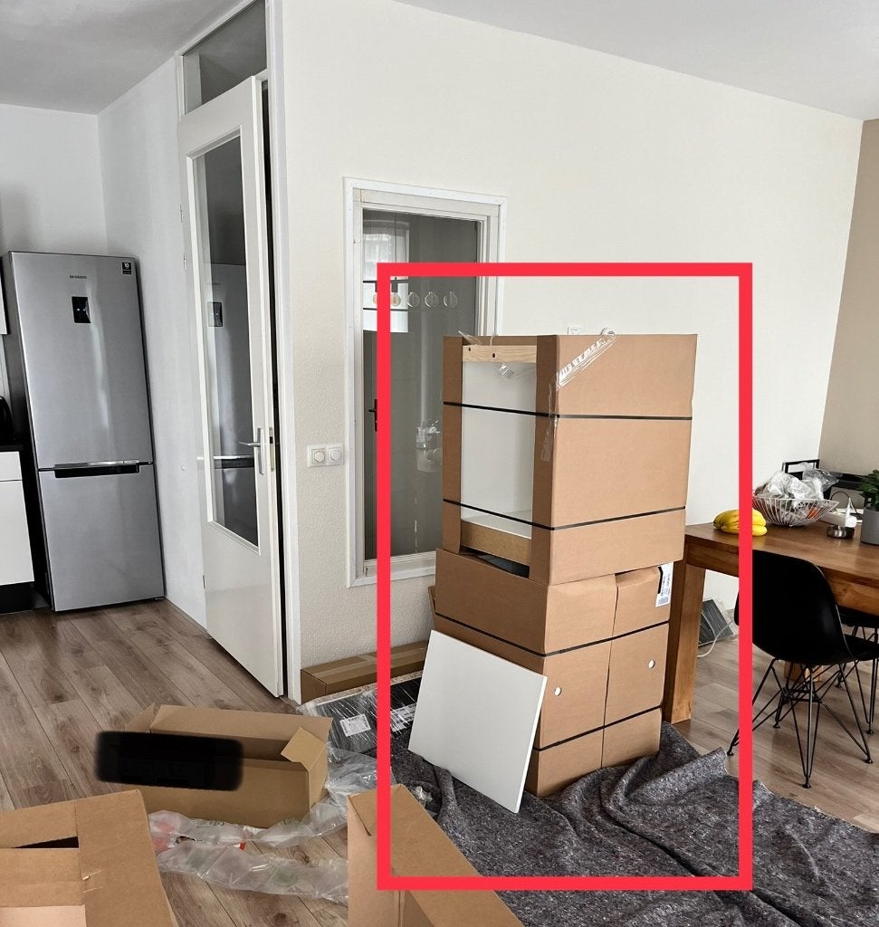 Keukenblok inbouwkast oven en onderkast met planken, Ophalen, Wit, Nieuw, 50 tot 100 cm